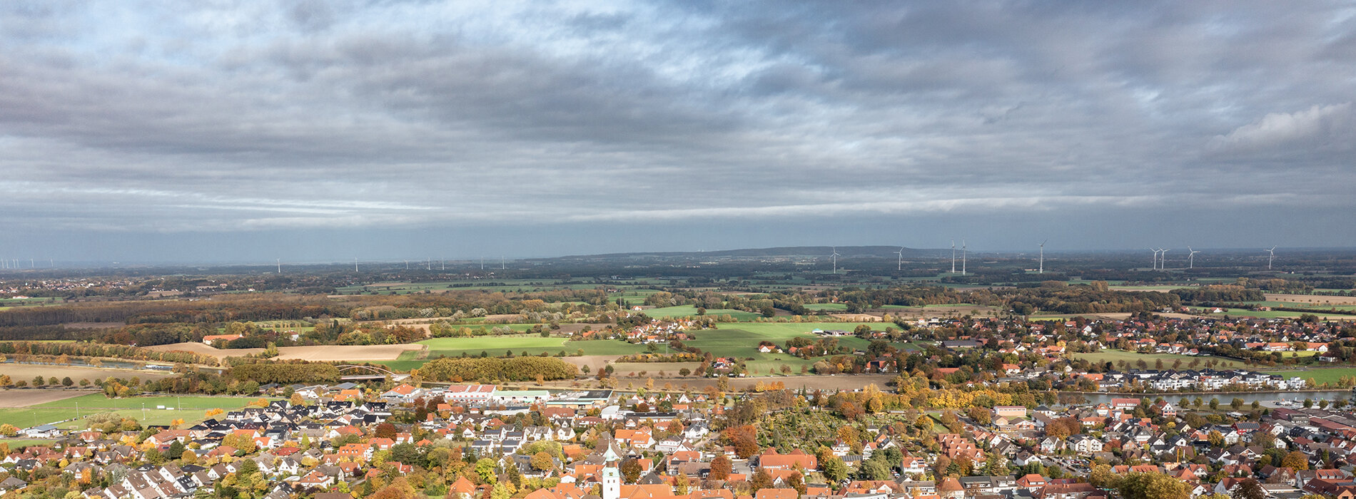 Slider-Herbst-Stadtüberblick