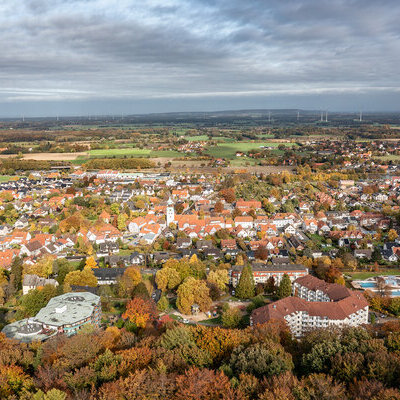 Slider-Herbst-Stadtüberblick